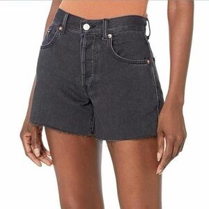 Women's Free People Black Denim Cutoff Shorts